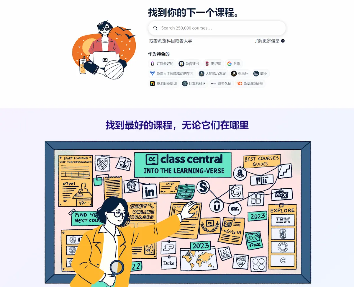 Class Central:在线教育领域的课程导航者