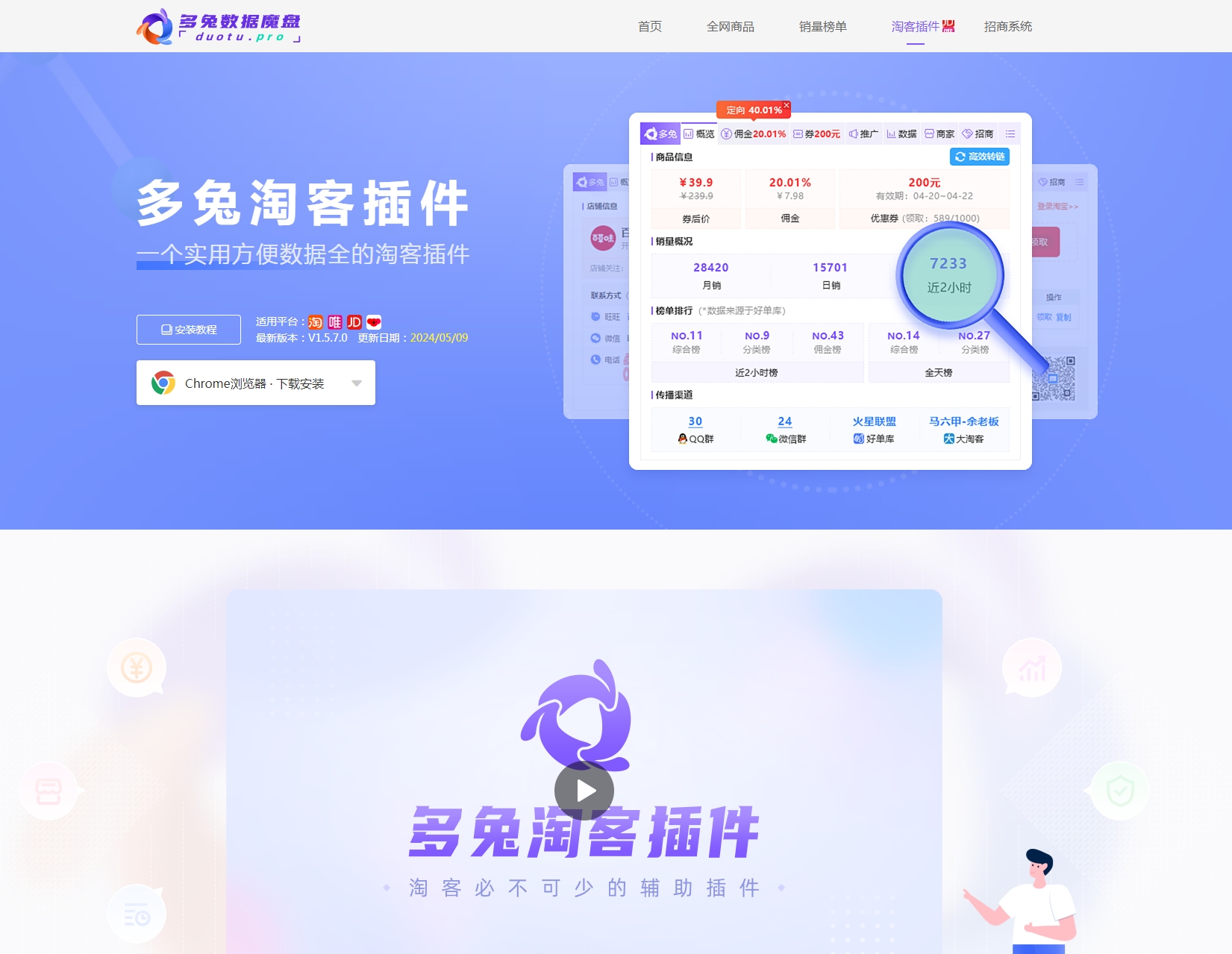 多兔淘客插件