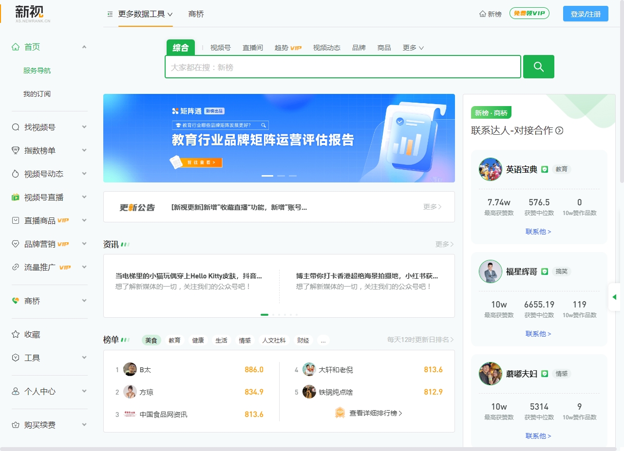 新视 - 视频号数据分析工具